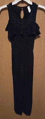 Jersey JUSTICE Negro Brillo Volantes Manga Niñas 12 Foto 1 de 4