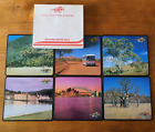 Vintage Australian Pacific Tours Cork Placemats - Set Of 6 In Box - Never Used
