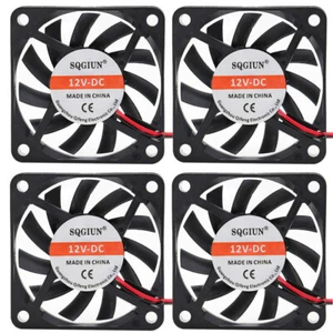 2/4X DC12V 5V 24V Cooling Computer Case Fan 60x60x10mm 60mm for PC 3D Printer - Photo 1/11