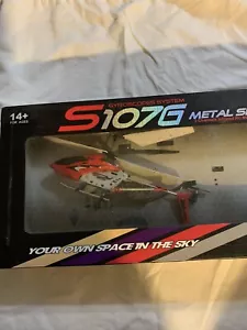 Syma Radio Control Mini Helicopter Red Metal Series S107G 3 Channels Infrared - Picture 1 of 2