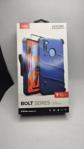 ZIZO BOLT SERIES Case For Sansung Galaxy A11 - W/ Glass, Holster, Clip (Blue) - Photo 1 sur 4