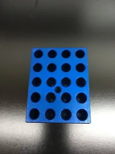 VWR Scientific Blue Aluminum 20 Well Heating Block 286 - Picture 1 of 24