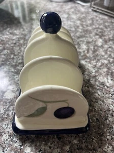 ARTHUR WOOD blau-weiß Keramik Toastständer, Made In England  - Bild 1 von 3