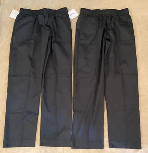 Lote de pantalones grandes para mujer Happy Chef negros sólidos nuevos con etiquetas estilo HC04 - Imagen 1 de 6