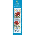 Poppy Meadow Flowers Bookmark Counted Cross Stitch Kit Textile Heritage 