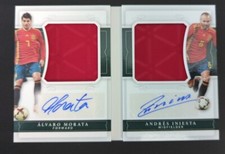 A. Morata & Andres Iniesta 2018 National Treasures Dual Jersey Auto Booklet /20