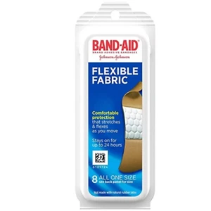 Band-Aid Brand Flexible Fabric Bandages, All One Size 8 Count Each (12 Pack) - Picture 1 of 8