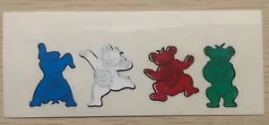 Grateful Dead Decal Sticker Vintage Original Teddy Bears Dancing Gymnastics Car - Picture 1 of 6