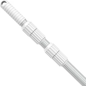 15 Foot Swimming Pool Pole Telescopic Fits Pool Net Skimmer Rake Vac Head Brush - Picture 1 of 7