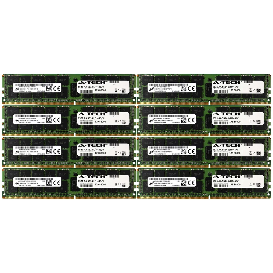 PC4-17000 Micron 128GB Kit 8x 16GB Lenovo ThinkServer TD350 Memory RAM - Image 1 of 1