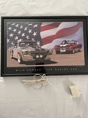 ELECTRIC ART FRAME WILD HORSES - SHELBY ERA (LED ART) - Image 1 of 4