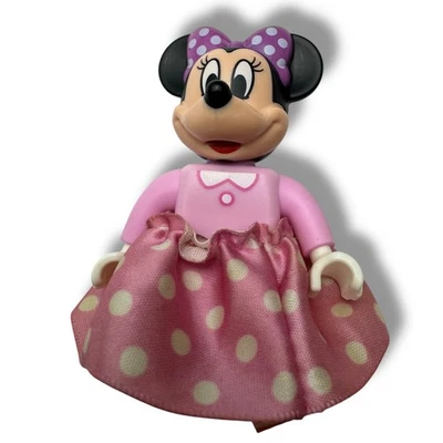 Lego Duplo Bloque de Construcción Juguete Figura Repuesto MINNIE MOUSE Rosa con Falda Foto 1 de 2