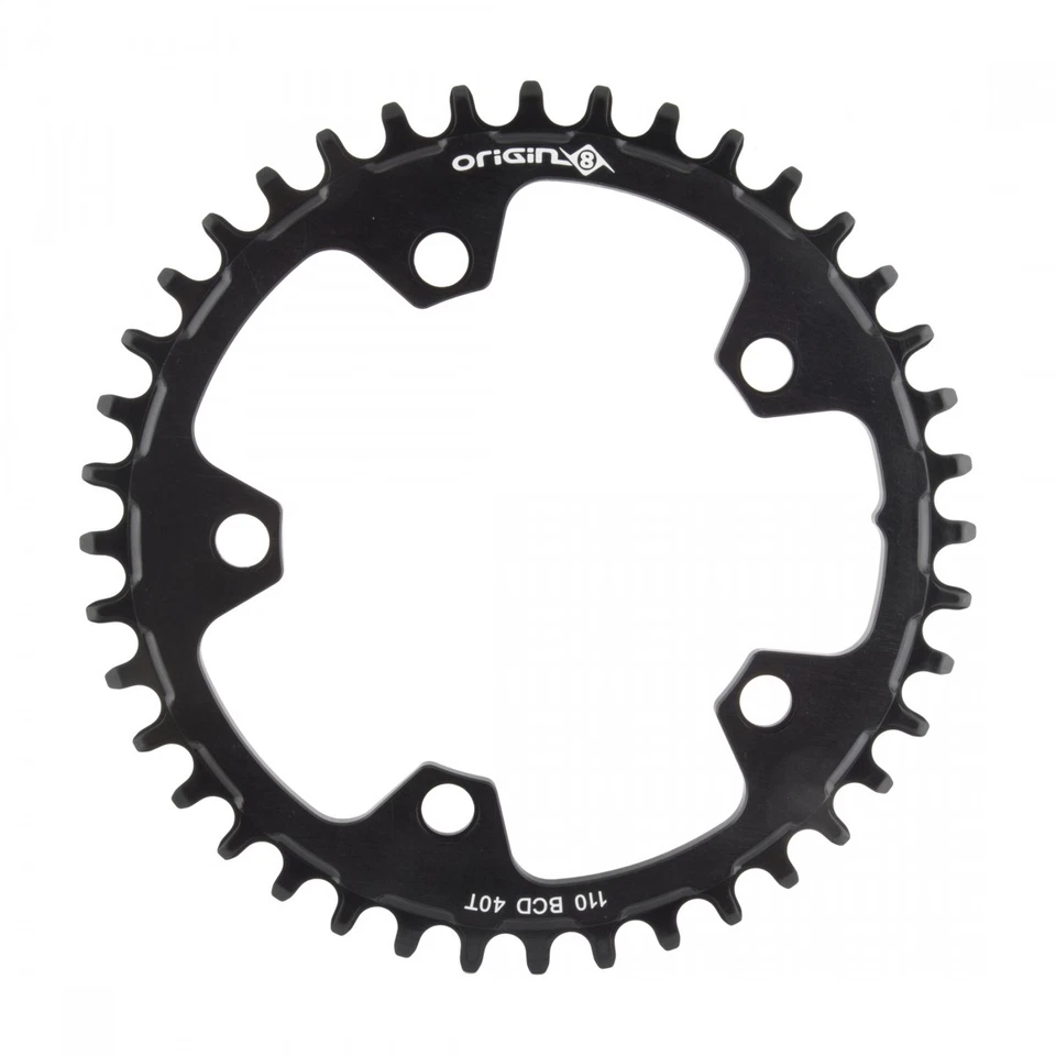 Origin8 Holdfast 1x Chainring 40t 1x 110 BCD 5-Bolt 10/11/12-Speed Aluminum Blk - Image 1 of 1
