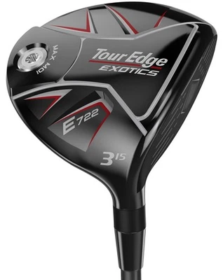 Left Tour Edge Exotics E722 18* 5 Wood Reg Fujikura Ventus Red 4T Core 50 VG - Image 1 of 4