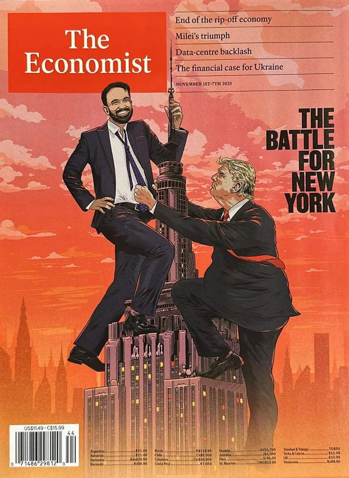 THE ECONOMIST MAGAZINE | NOV 1ST-7TH 2025 | THE BATTLE FOR NEW YORK - Image 1 of 1