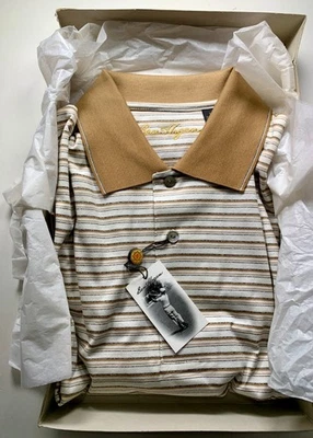 Ben Hogan Striped Golf Shirt L NEW w/ Box | Quality Inspected | 100% Guaranteed - Image 1 of 4