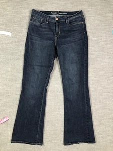 Signature Levi Strauss Damenjeans 12 blau dunkle Waschung modern Bootcut Stretch - Bild 1 von 10