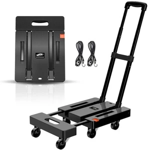 Folding Hand Truck, 500 LB Heavy Duty Luggage Cart, Utility Dolly Platform Ca... - Picture 1 of 7