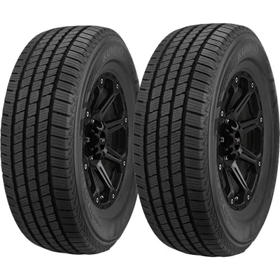 (QTY 2) P275/55R20 Kumho Crugen HT51 111T SL Black Wall Tires - Image 1 of 4