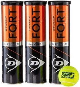 FORT CLAY COURT Tennis Ball Pack 12 Palline (4X3) - Foto 1 di 12