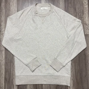 Suitsupply Sweater Mens Small Slim Beige Crewneck Pullover Cotton Blend Raglan - Picture 1 of 7