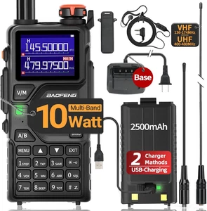 Radioaficionado BAOFENG K5PLUS 10W Recargable WalkieTalkies Largo Alcance UV32 5RM - Imagen 1 de 11