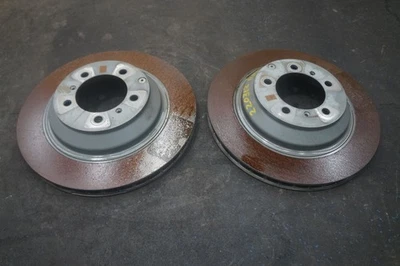Set 2 Rear Left Right Disc Brake Rotor 9Y0615601B OEM Porsche Taycan 2022 - Image 1 of 4