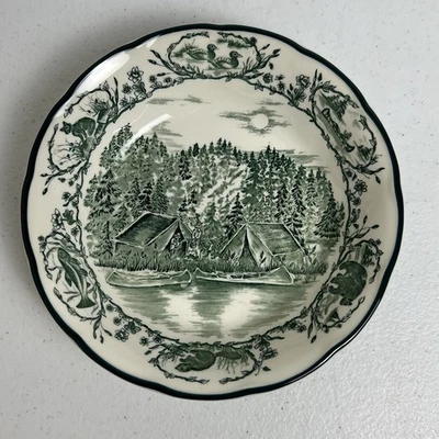 "Cuenco de cereales International Bob Timberlake Camp verde cupé 7"" Lodge exterior" Foto 1 de 4