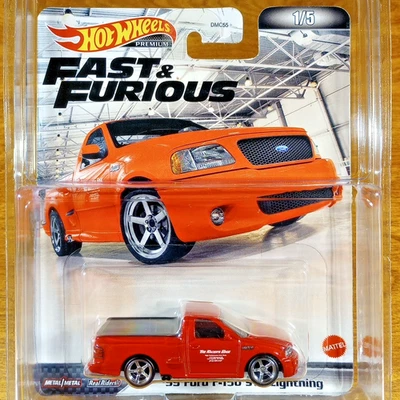Hot Wheels Premium Fast & Furious '99 Ford F-150 SVT Lightning Real Riders 2022 - Image 1 of 3