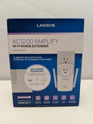 Linksys RE6700 Amplify Dual Band High-Power Wi-Fi Gigabit Range Extender with... - Image 1 of 3