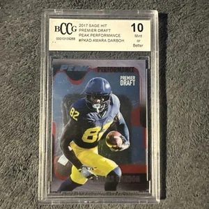 2017 Sage Hit Peak Performance PK-AD Amara Darboh RC Rookie BCCG 10 Beckett Card - Picture 1 of 2