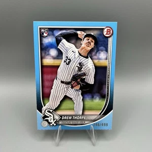 2025 Bowman #8 Drew Thorpe Sky Blue Parallel /499 RC Chicago White Sox - Picture 1 of 2