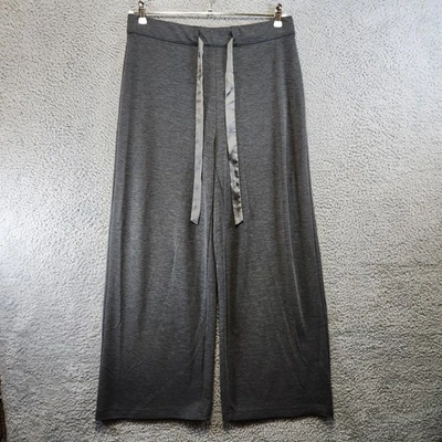 Pantalones de pierna ancha White House Black Market para mujer talla L grises informales cómodos elegantes Foto 1 de 4