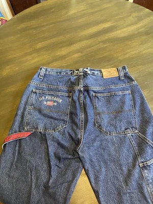 Vintage U.S. Polo Assn. Jeans Mens 36X32 Blue Denim Carpenter Straight C103 - Image 1 of 4