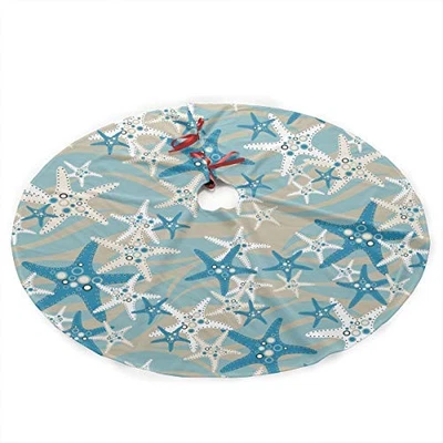 Christmas Tree Skirt Starfish 35.5" Tree Skirt for Xmas Decor Festive 36" - Image 1 of 4