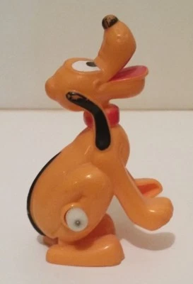 DISNEY VINTAGE PLUTO THE DOG WHITE KNOB  WIND UP TOY NON-WORKING WDP - Image 1 of 4
