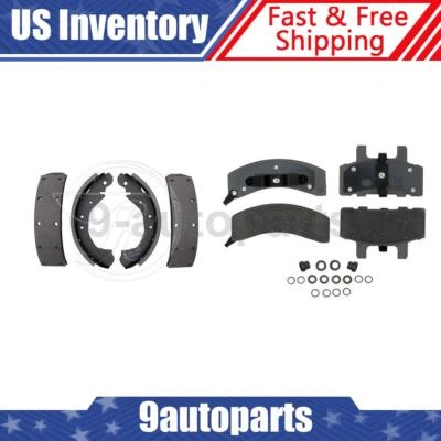 Pastillas de freno delanteras traseras de cerámica + zapatas de freno para Chevrolet Blazer 1992 1993 1994 Foto 1 de 4