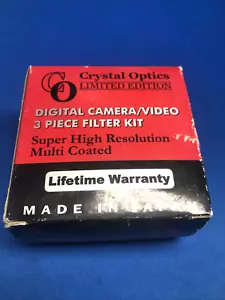 CRYSTAL OPTICS Ltd Edition Digital Camera Video 3 Piece Filter Kit,Japan,30mm - Picture 1 of 5