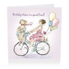 Birthday Card - Special Friend - Bike - Glittered - Angie Thomas Quality NEW