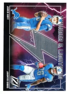 2023 Panini Zenith Football Thunder And Lightning Jared Goff & Jahmyr Gibbs #8 - Picture 1 of 1