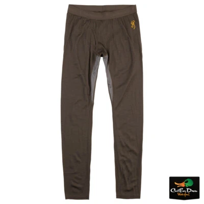 NEW BROWNING MERINO WOOL BASE LAYER PANTS - MAJOR BROWN - Image 1 of 2