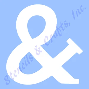 PLANTILLA AMPERSAND DE 3" PLANTILLAS PLANTILLAS PATRÓN PINTURA ARTESANAL NUEVA - Imagen 1 de 1