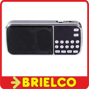RADIO DIGITAL RECARGABLE CON ALTAVOZ FM MP3 USB MICRO SD LINTERNA LED BD9373 - Bild 1 von 1