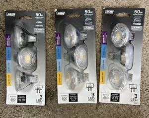 Feit Electric 50-Watt Equivalent MR16 GU5.3 Bi-Pin Dim 12V Track Light LED (3pk) - Picture 1 of 5