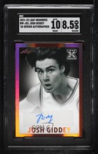 2021-22 Leaf Memories 1960 Base Auto Josh Giddey #BW-JG1 SGC 8.5 Rookie Auto RC
