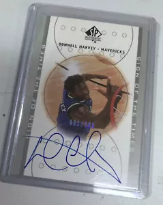 Donnel Harvey Mavericks Sign Of Times Autographed Card - Picture 1 of 1