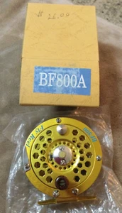 BF800A Gold Fly Fishing Reel with Wooden Handle  *Discount on Multiples! *New IB - Picture 1 of 5