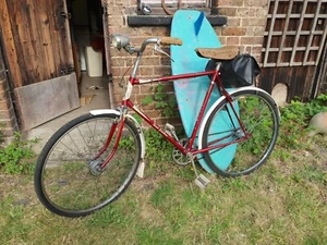 VINTAGE 50s HERCULES BICYCLE NEWYORKER 3 SPEED All ORIGINAL. GENTS PUSH BIKE - Picture 1 of 11