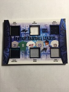 2019 LEAF In The Game 1995 FANTASY BASEBALL LEADERS Jersey Patch Relic /35 Sweet