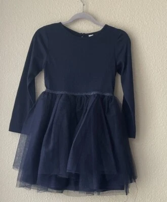 H&M Niñas Vestido Falda Lote Talla 5-6 Azul Brillante Cintura Cansado Tutú Tul Princesa Foto 1 de 4